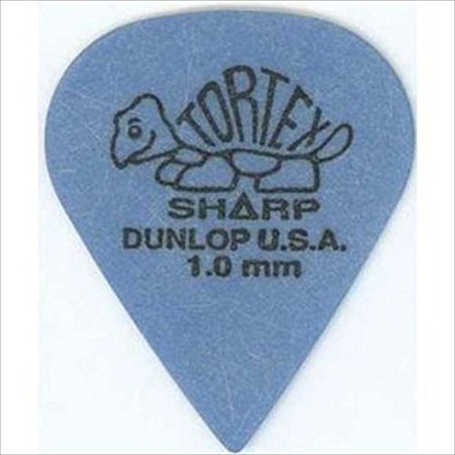 Médiators Dunlop Tortex Sharp 1.0mm lot de 12 pièces pour guitare acous