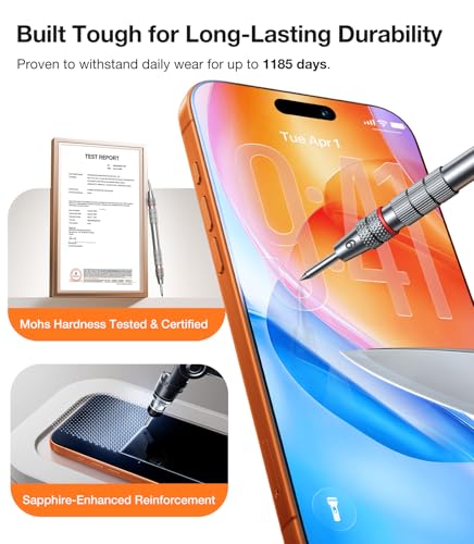 Image of UltraGlass TOP 9H+ OptiArmor for iPhone 17 Pro Screen Protector [NO.1 Anti-Reflection & Military Grade Shatterproof] Anti Glare Screen Protector 17 Pro Tempered Glass Longest Durable AR, 2Pack
