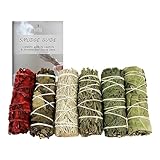 SOUL STICKS Smudge Stick Variety Gift Set | Bulk Sage Bundles for Space Cleansing | Smudging Wand Gift Set with Smudge Guide (Essential Sage, 6 Pack)