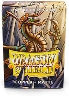 Dragon Shield Japanese Size Sleeves – Matte Copper 60CT - Card Sleeves Smooth & Tough - Compatible with Pokemon, Yugioh, & More– TCG, OCG