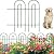 AMAGABELI GARDEN & HOME 14panels Decorative Garden Fences and Borders for Dogs 32in(H)×20ft(L) No Dig Metal Fence Panel Garden Edging Border Fence For Animal Barrier Fencing for Flower Bed Yard Green