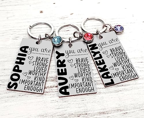 Custom Name Key Chain for Teenagers, New Driver, Sweet 16, Motivational, Inspirational Reminder2