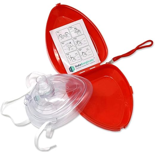 Adult Pocket CPR Mask with Head Strap