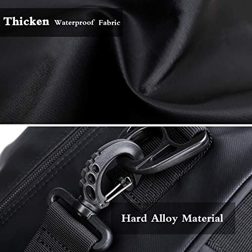 Ailouis Carry on luggage Rolling Foldable Suitcase with PC bottom pan Expandable Wheeled Duffel Luggage Waterproof Removable Wheels