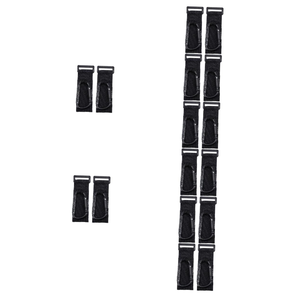 Yardwe 16 Pièces Crochets Poussette Antidérapants pour à Main et Poussette Accroche pour Poignée de Trottinette Électrique et Électrique Suspension Pratique pour Accessoires