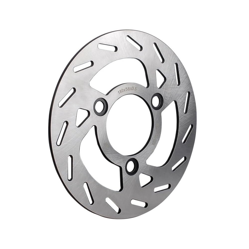 Disque De Frein Vélo/scooter 180 Mm - Épaisseur 3 Mm - 6 Trous Standard - En Acier Carbone - Pour Vélo électrique, Scooter, Moto Légère