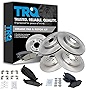 Posi Ceramic Brake Pad & Rotor Set Front & Rear Kit for Flex Taurus MKS