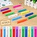 Phinus 72 Pcs Colorful Wooden Clothes Pins, 2.9 Inch 12 Colors Clothes Pins for Hanging Clothes, Pictures, Photos, Classroom, Crafts, Decoration, Colorful Clothespins Heavy Duty