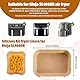 Cathpetic 100PCS Ninja Double Stack XL 9.5L SL400EU Air Fryer Backpapier Liners,Ninja Double Stack XL Backpapier Liners Zubehör
