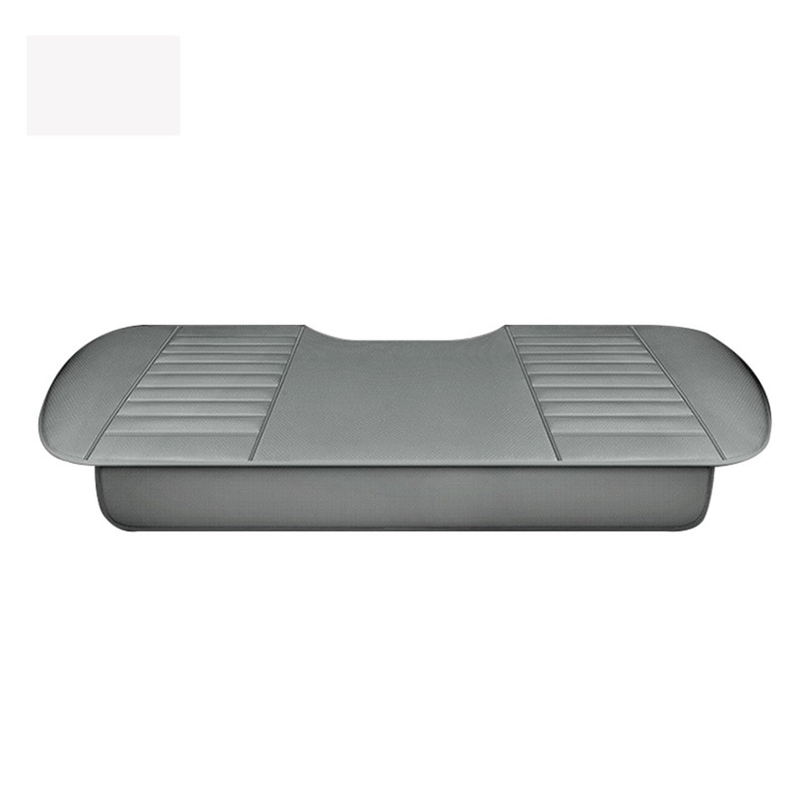 EDXNCVVM Four Seasons Car Chair Cover Breathable PU Leather Car Chair Cushion Anti Slip Pad Mat For Interior Accessories(Gray rear 1pc)