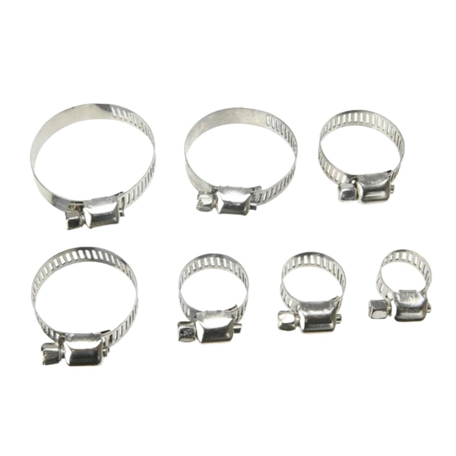 Assortiment de 60 colliers serrage en acier inoxydable sans tournevis