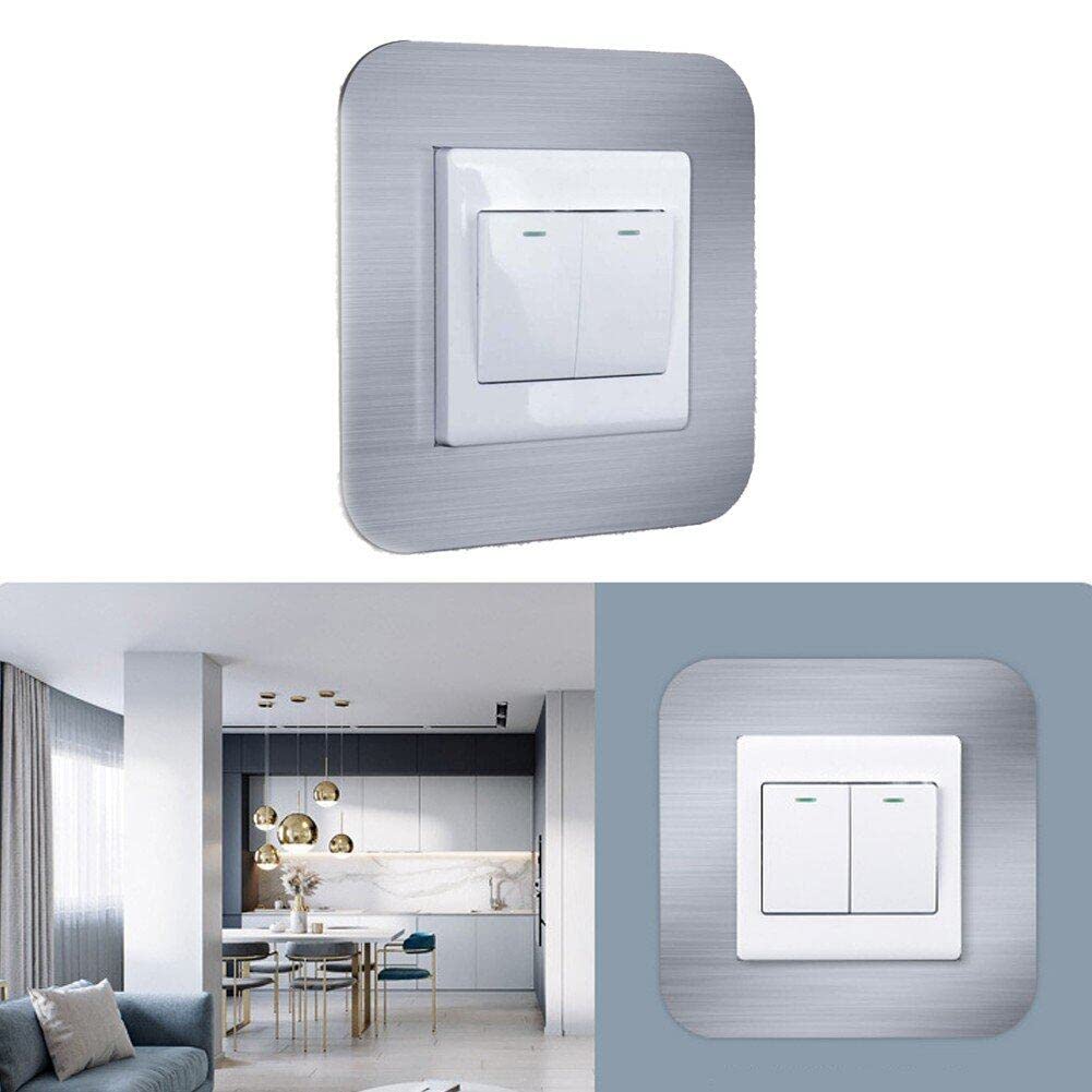 Sanfly Interrupteur Surround Cadre Lumière Interrupteur Couverture Autocollant Prise Prise Surround Abs Interrupteur Housse De Protection
