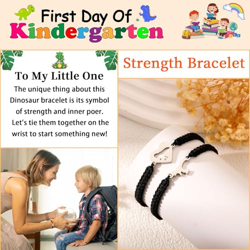 P. BLAKE First Day of Kindergarten Bracelet Back to School Gifts Mommy and Me Matching Bracelets Set for Mother Daughter Son Girls Boys Jewelry Gifts3