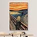 wall26 Canvas Print Wall Art The Scream by Edvard Munch People Historic Illustrations Fine Art Traditional Scenic Colorful Dark for Living Room, Bedroom, Office - 12