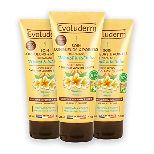 Soin Hydratant Monoï EVOLUDERM cheveux soyeux au quotidien