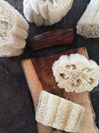 5pcs Natural Ecological Luffa Exfoliating Sponge Bath Body Shower Scrubber