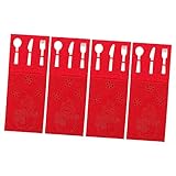 Photo Gallery holibanna 4 pezzi sacchetti portaposate natalizi tema pupazzo custodie rosso per e forchette decorazioni tavola natale festive e protettive Photo Gallery holibanna 4 pezzi sacchetti portaposate natalizi tema pupazzo custodie rosso per e forchette decorazioni tavola natale festive e protettive