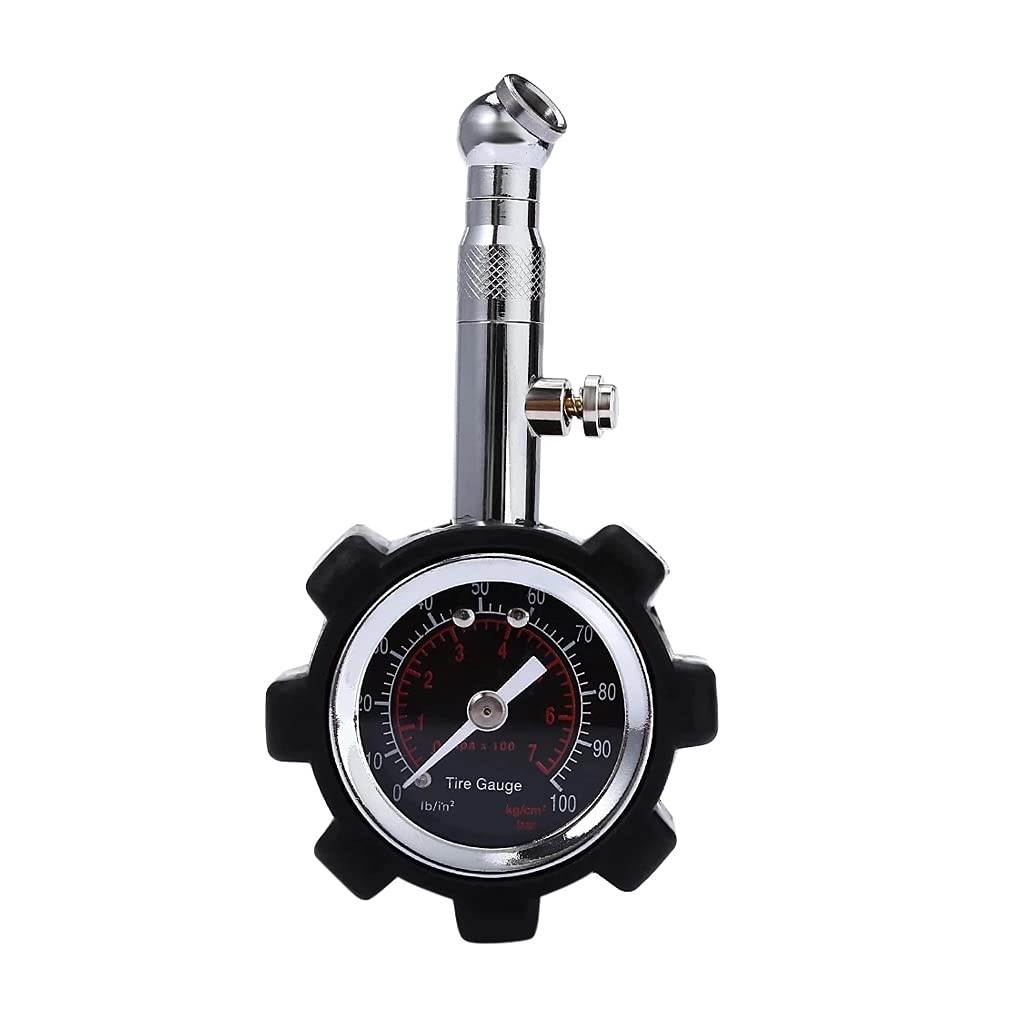 Tyre Pressure Gauge, Tire 100 Psi for Accurate Car Air Tyre Gauge for Truck and Motorcycle