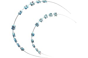 Angzhili 1 Pack Temporary Tooth Decoration with Metal Wires, Metal Bracket and...