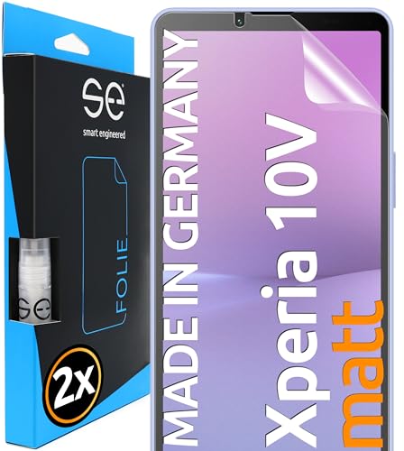 2x se® Film de Protection 3D Antireflet pour Sony Xperia 10V, Auto-réparateur, Compatible Empreinte & FaceID, Installation Sans Bulles, Résistant aux Chocs...