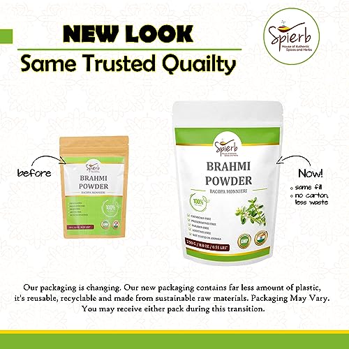 Spierb Brahmi Polvere 250gm per la crescita dei