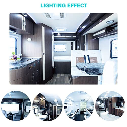 Super Bright T10 921 922 912 LED Bulbs for 12V RV Ceiling Dome Light RV Indoor Lights Camper Trailer Motorhome Marine Boat Dome Interior Light (Cool White, 20)