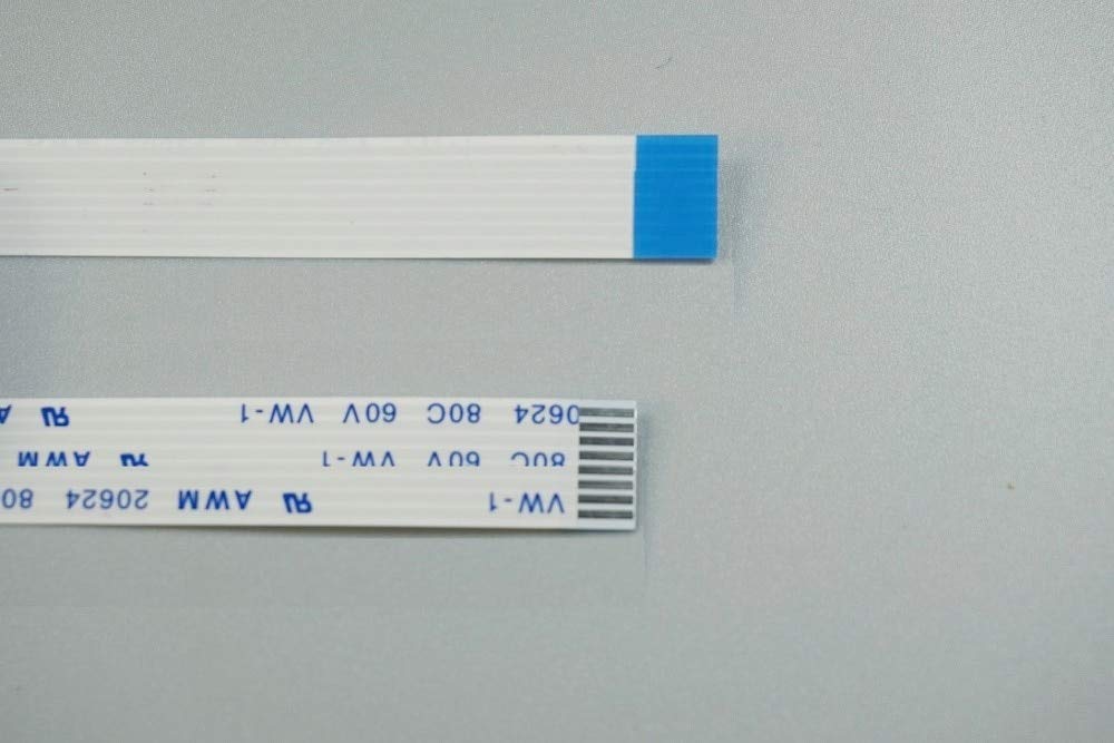 Davitu 1000pcs Flexible Flat Cable FFC 8 PIN 1.0 mm pitch Same Contact sides Length 60 70 80 100 120 150 200 300 400 500 600 700mm - (Color: 120mm Length)