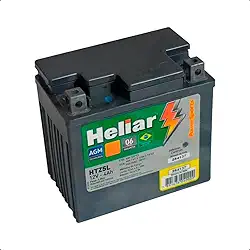 Bateria Moto HTZ5L CG 125/160 NXR 125 Heliar 4Ah Selada