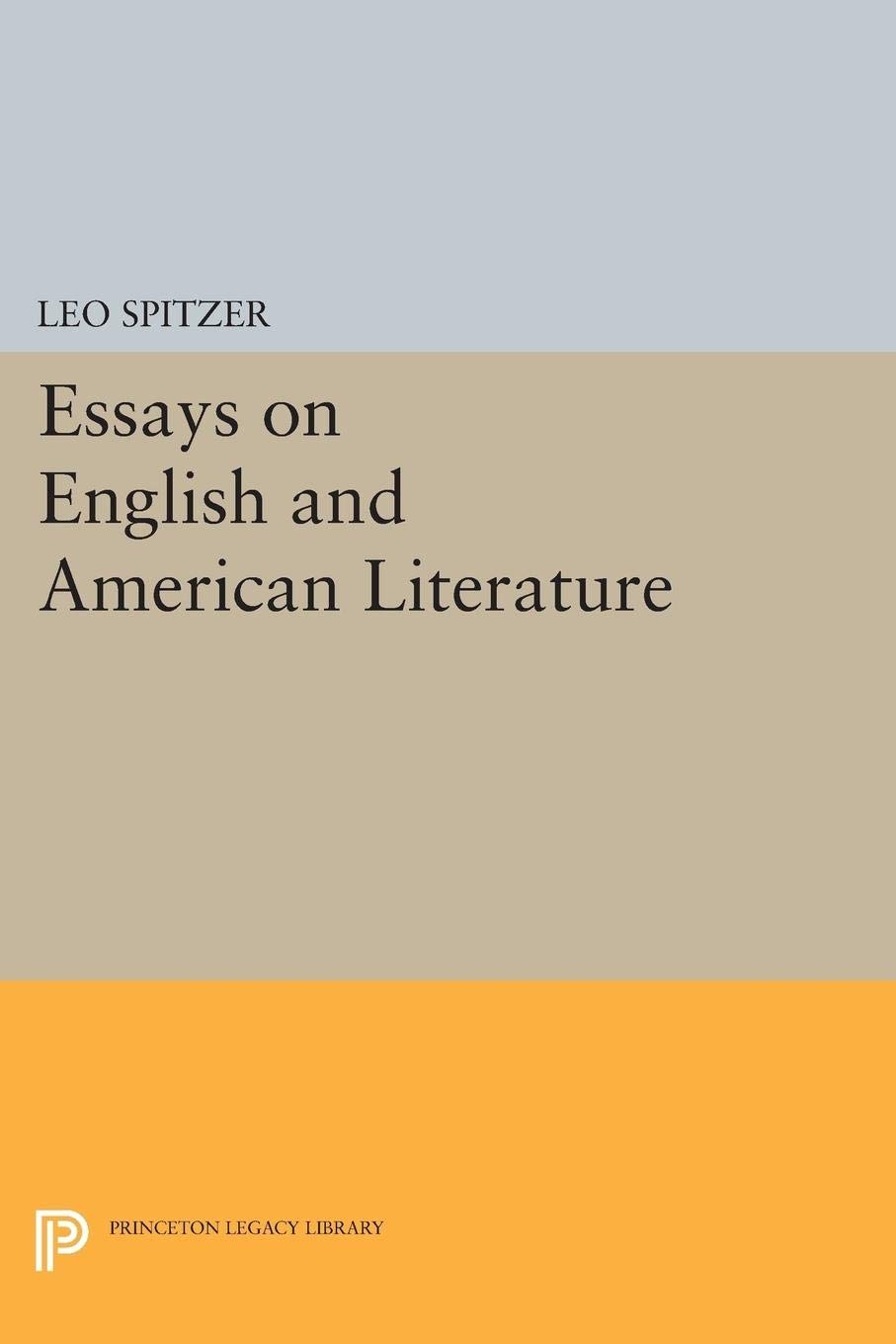 Essays on English and American Literature (Princeton Legacy Library): 2189