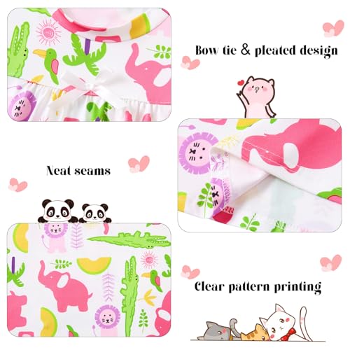 Funnycokid Girls Nightgown Long Sleeve Pajamas for Kids 5-12 Years4