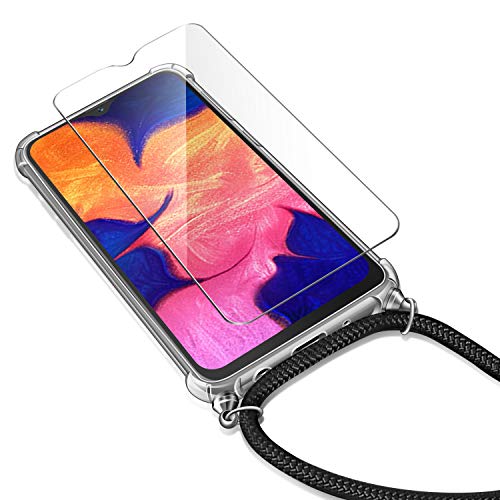 AROYI Cover con Cordino Samsung Galaxy a10 + Vetro...