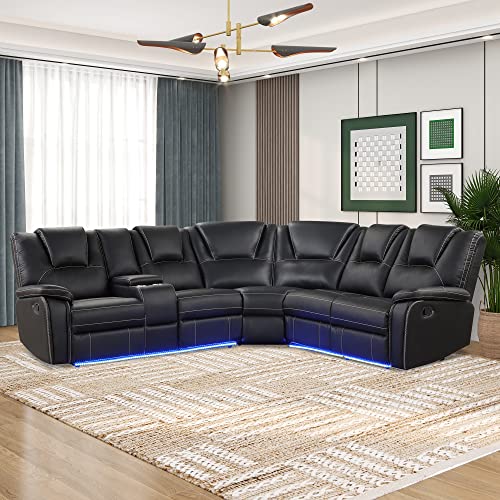 Top 10 Leather Sectionals With Recliners of 2022 Katynel