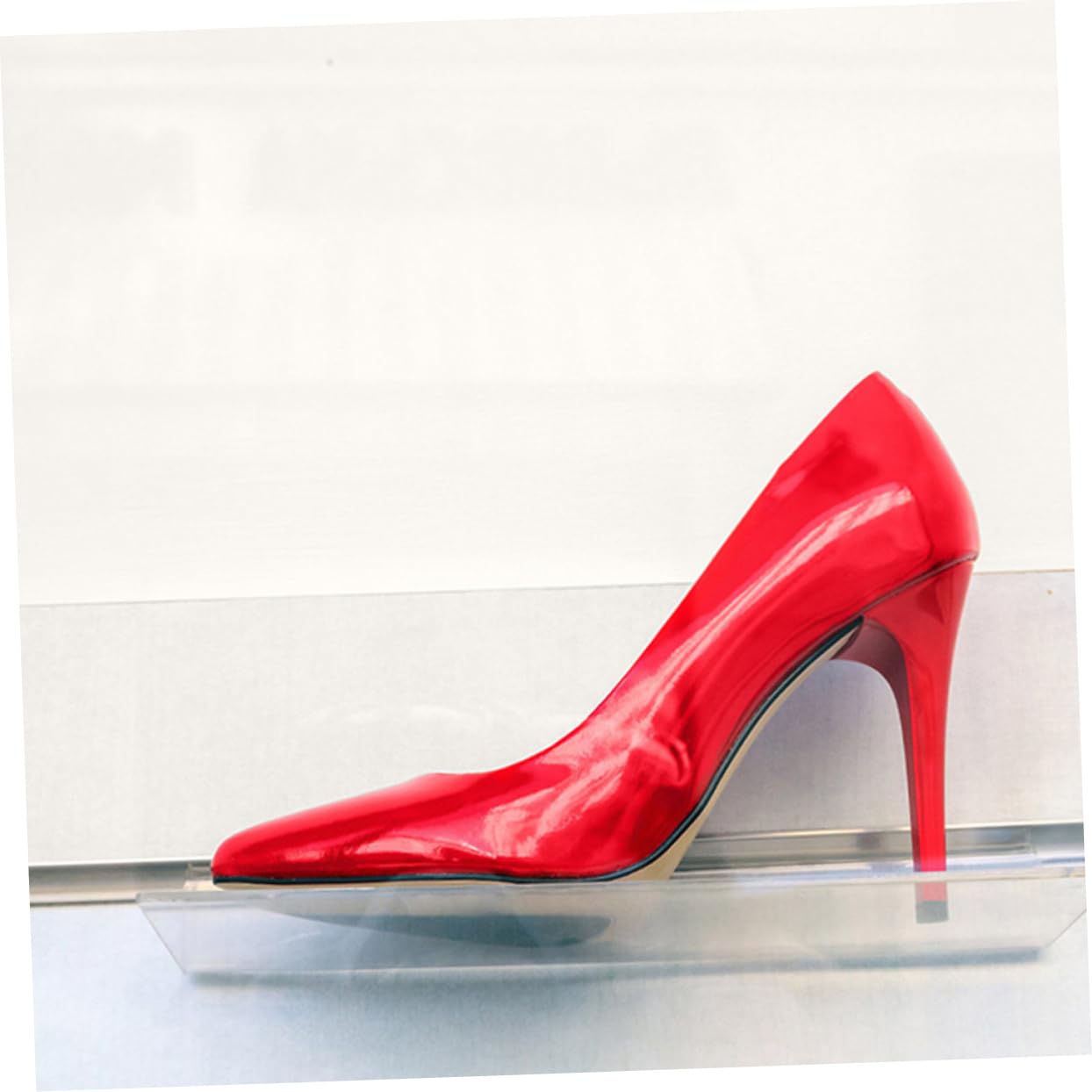 Unomor 8pcs Wall Shelf Slatwall Shelf for Shoes Display Rack Retail Store Display Shelf Easy to Clean Sturdy and Versatile