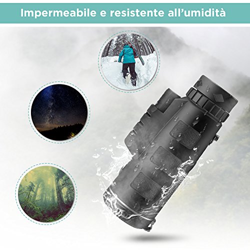 Yissvic Telescopio Monoculare 10x60 HD
