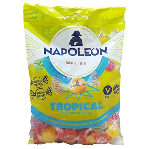 NAPOLEON Tropical Fruity Sweet Candy Balls Vegan Gluten Free 130g Cover