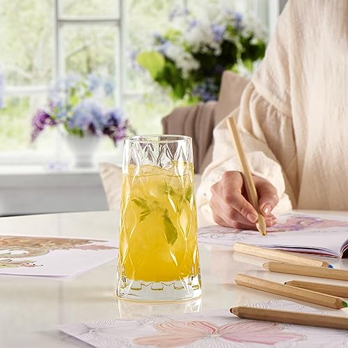 Pasabahce leafy set 6 bicchieri in vetro long