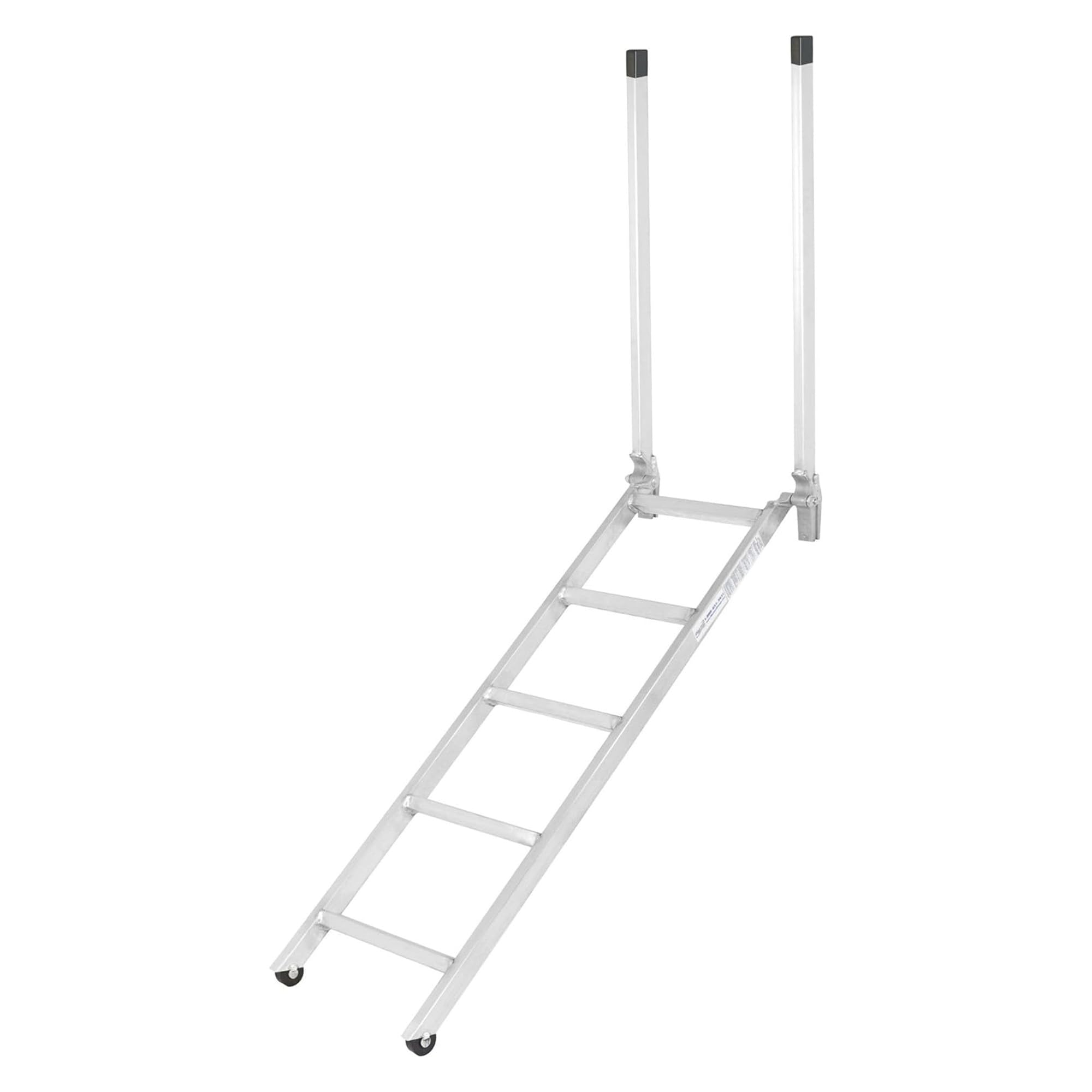 60" Box Truck Step Ladder, for 48" to 52" Dry Van or Trailer Deck, Aluminum
