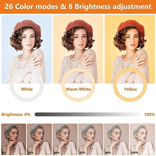 Luce ad anello da 12 pollici con treppiede per