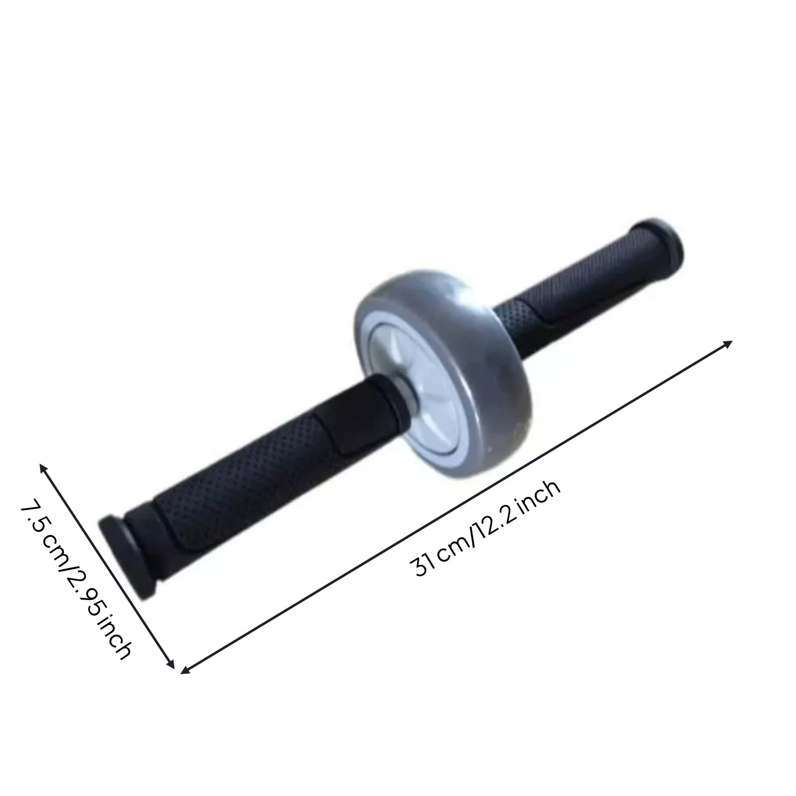 Rueda Abdominal Rodillo una Rueda Mango Derecho Core Roller Wheel Wheel Contraction, Rueda Abdominal De 3 Pulgadas con Una Sola Rueda