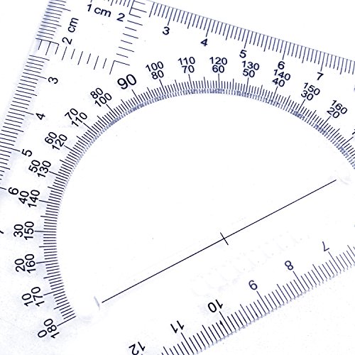 BronaGrand Triangle Ruler Square Set, 30/60 and 45/90 Degrees, Set of 2, Stainless Steel, Single-Piece, 18 cm