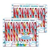 Jet Puffed Candy Canes 24 Pack (2 Boxes of 12 Candy Cane Each), Christmas Hard Candy, Crazy Candy Cane Flavors, Candy Cane Candy, Weird Candy Cane Flavors