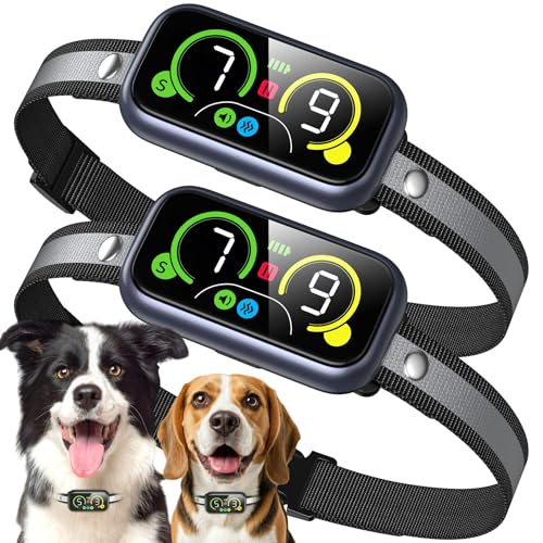 Dog Bark Collar Pro Instant Bark Solution Smart Anti Barking Device with 4 Correction Modes Fast-Acting Barking Collar for for Large Medium Small Dogs 5-150lbs Ideal for Home & Outdoor Use