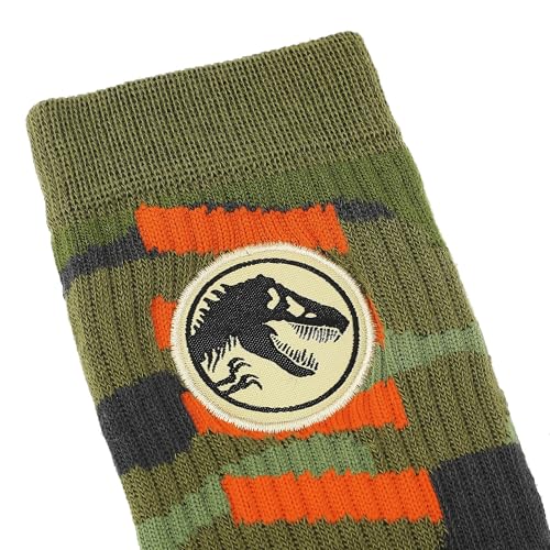 Bioworld Jurassic Park Camo Dinosaur Men's Athletic Crew Socks4