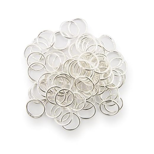 Binderinge/jump Rings 10mm Durchmesser Farbe Silber 15g ca.80 Stk