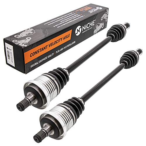 NICHE Rear CV Axle Half Drive Shaft for Can-Am 705501846 705502356 2 Pack