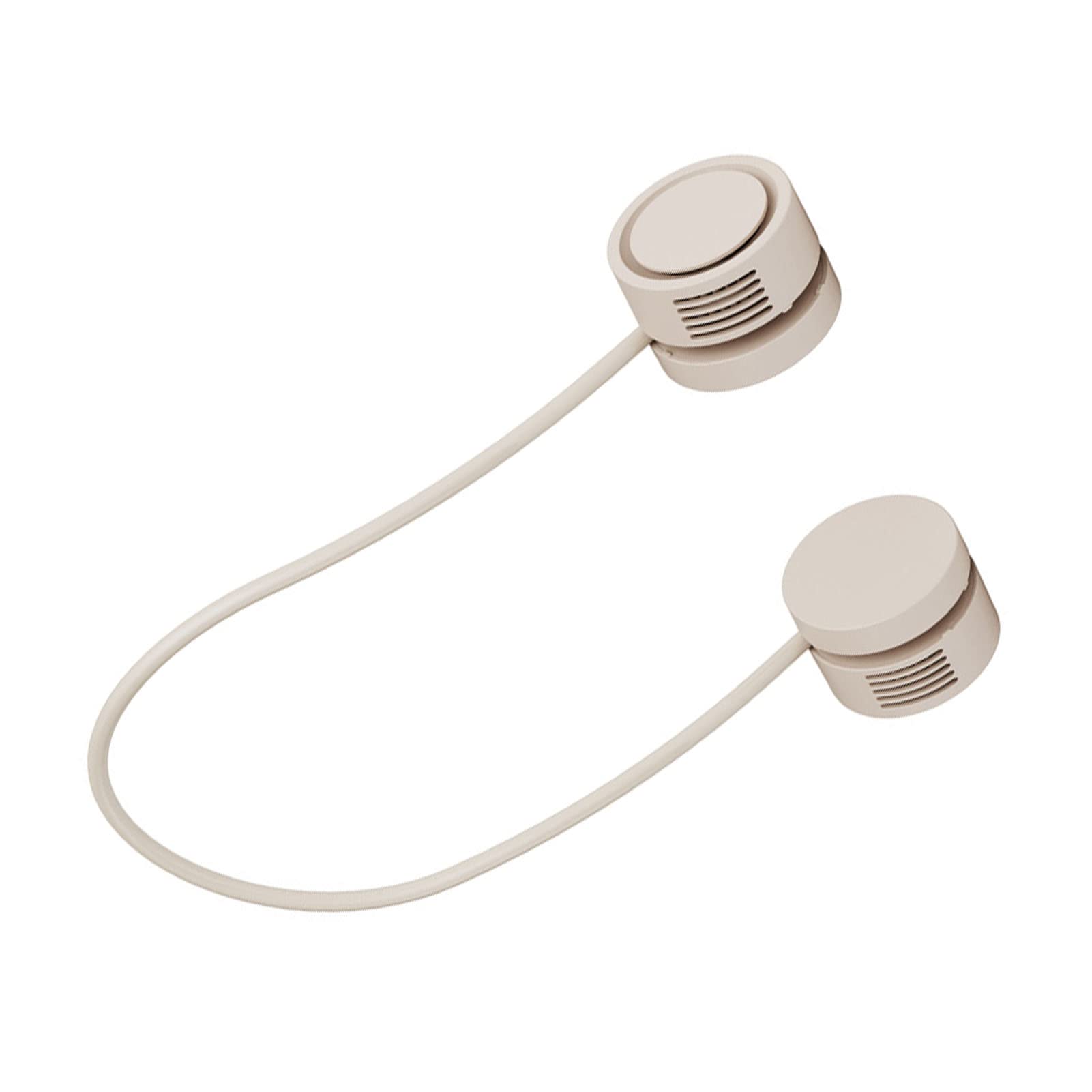 Fydun Ventilador de Cuello Portátil Mini USB de Carga Manos Libres Ventilador de Cuello Colgante sin Aspas con Función de Aromaterapia para Exteriores para Familias (Albaricoque)