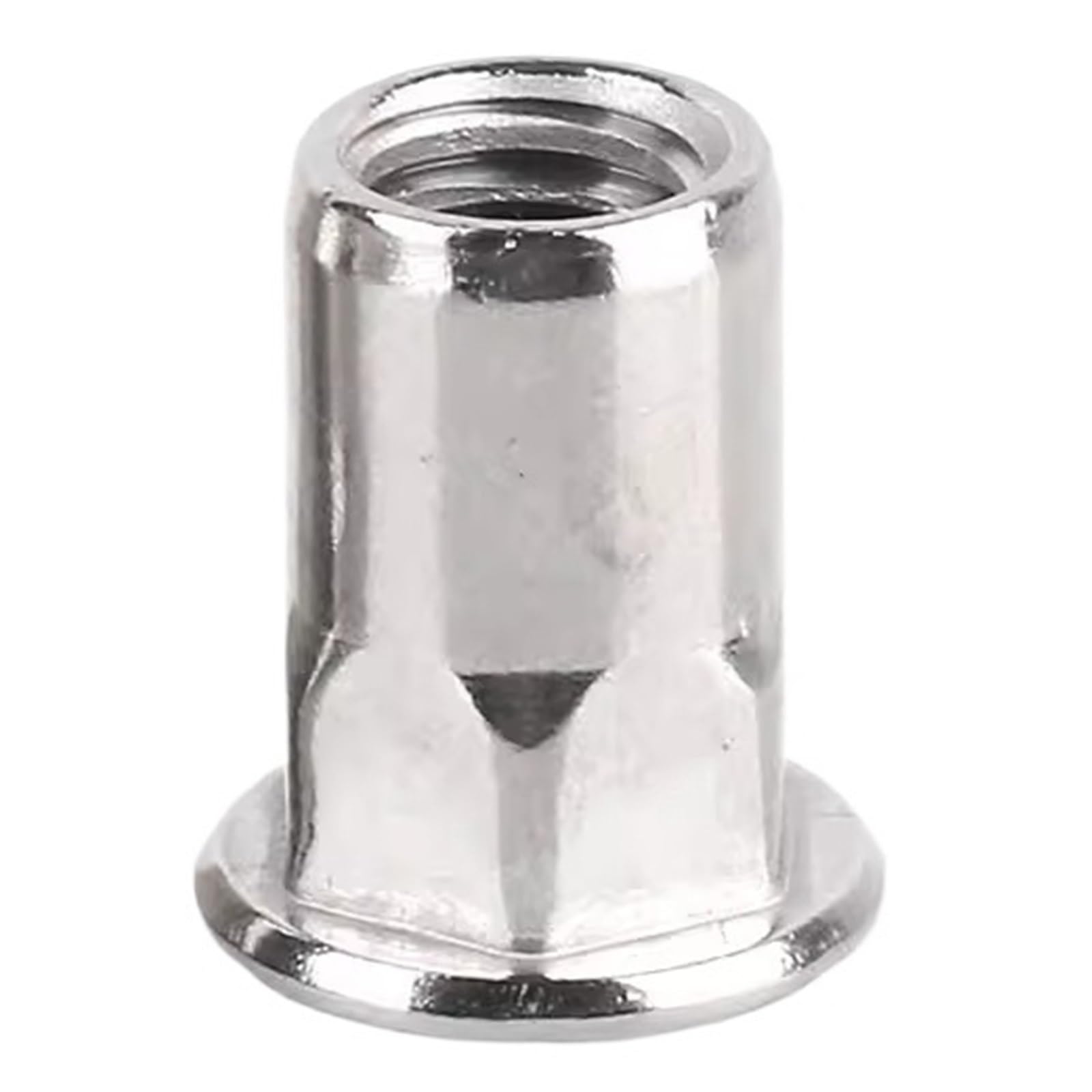 2–10 Stück 304 Edelstahl Rivnut Halbsechskantkörper Nietmutter Einsatzkappe(Flat Head,M6 (10Pcs))