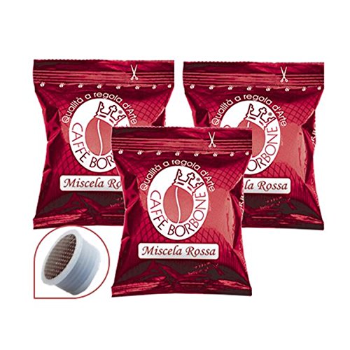 Caffè Borbone Miscela Rossa - Lote de 200 cápsulas de café compatibles con Lavazza Espresso Point