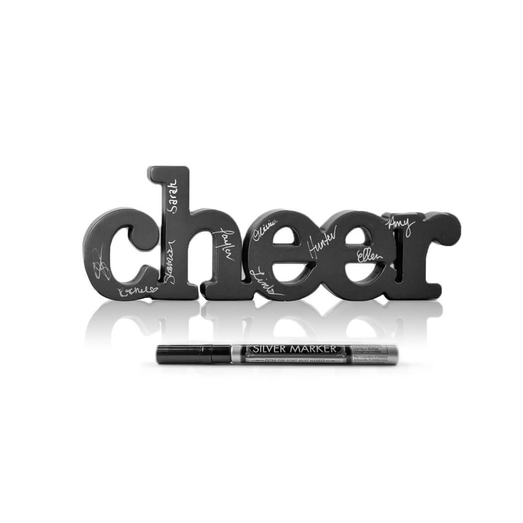 ChalkTalkSPORTS Cheer Wood Words | Shelf and Desk Décor | Wood Sign