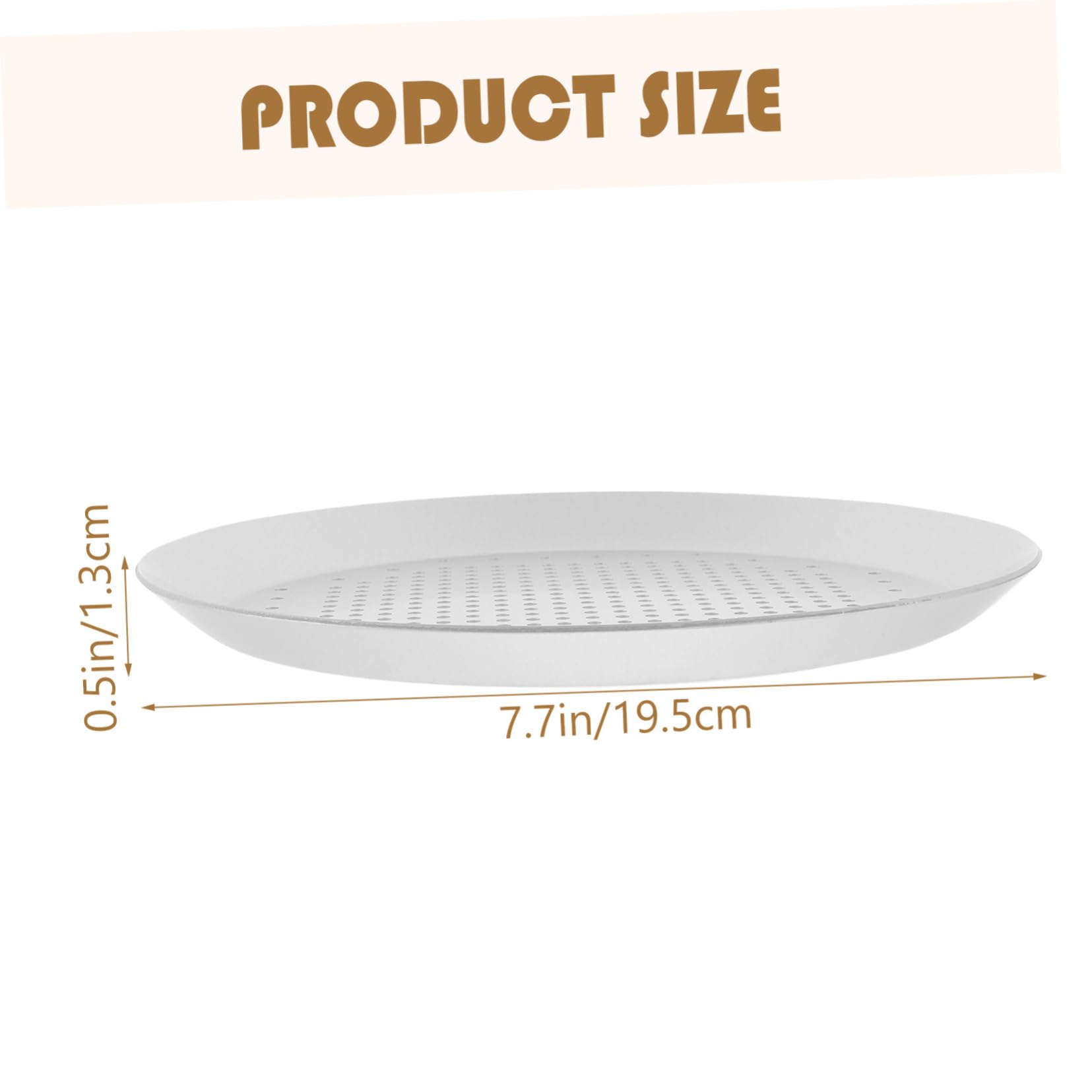 OUNONA 1Pc Aluminum Alloy Pizza Pan Perforated Baking Tray Non Stick Bakeware for Quick Cooking Easy Demoulding for Pizza Crepes Oven Silver